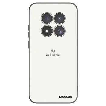 Picasee crna silikonska maskica za Xiaomi Redmi Note 15 Pro 4G - Girl, do it for you
