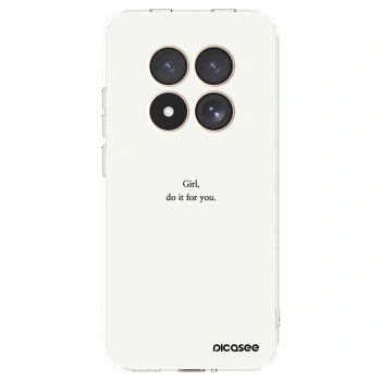 Picasee silikonska prozirna maskica za Xiaomi Redmi Note 15 Pro 4G - Girl, do it for you