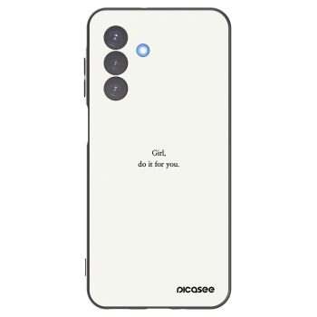 Picasee crna silikonska maskica za Samsung Galaxy A17 5G - Girl, do it for you