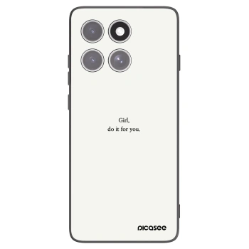 Picasee crna silikonska maskica za Motorola Edge 60 Fusion - Girl, do it for you
