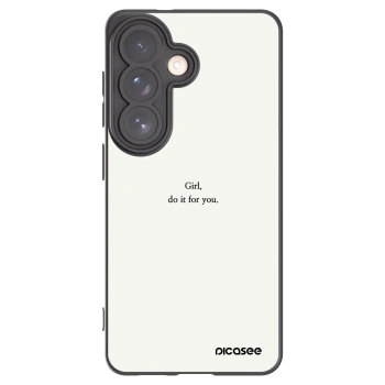 Picasee crna silikonska maskica za Samsung Galaxy S26 - Girl, do it for you