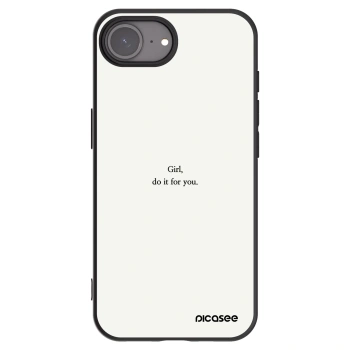 Picasee crna silikonska maskica za Apple iPhone 17e - Girl, do it for you