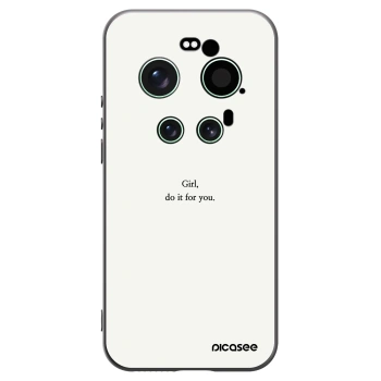 Picasee crna silikonska maskica za Xiaomi 17 Ultra - Girl, do it for you