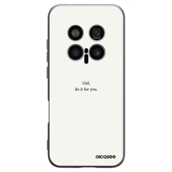 Picasee crna silikonska maskica za Honor Magic8 Pro 5G - Girl, do it for you