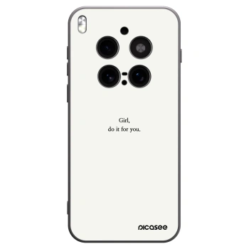 Picasee crna silikonska maskica za Vivo X300 Pro - Girl, do it for you