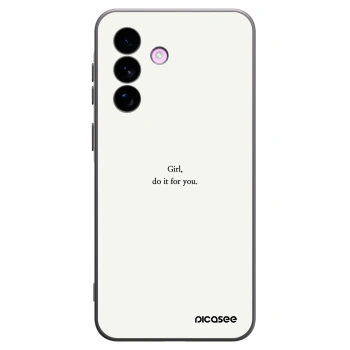 Picasee crna silikonska maskica za Samsung Galaxy A57 5G - Girl, do it for you