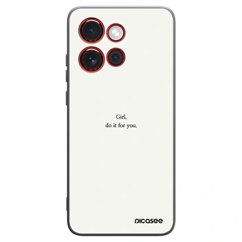 Picasee crna silikonska maskica za Motorola Edge 60 Neo 5G - Girl, do it for you
