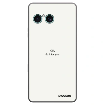 Picasee crna silikonska maskica za Sony Xperia 10 VII - Girl, do it for you