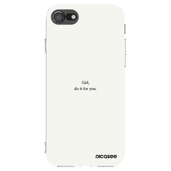 Picasee silikonska prozirna maskica za Apple iPhone 8 - Girl, do it for you