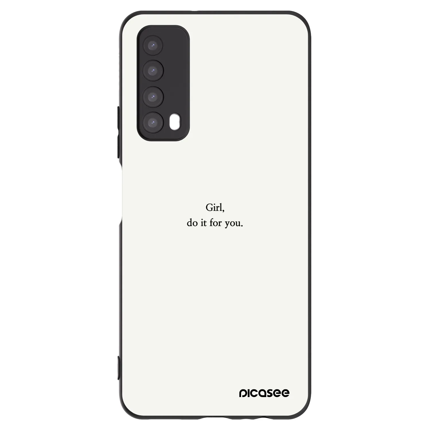Picasee crna silikonska maskica za Huawei P Smart 2021 - Girl, do it for you