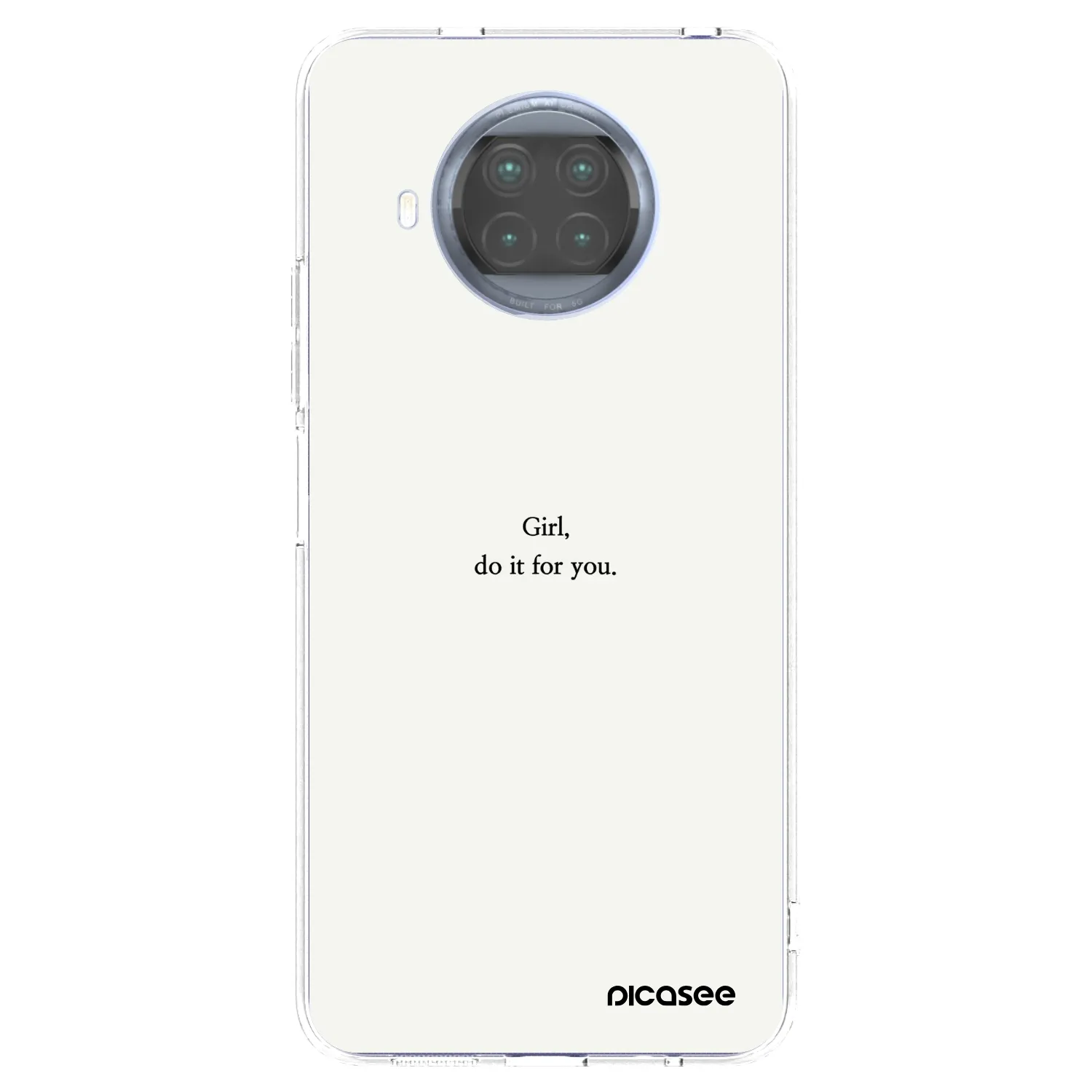 Picasee silikonska prozirna maskica za Xiaomi Mi 10T Lite - Girl, do it for you