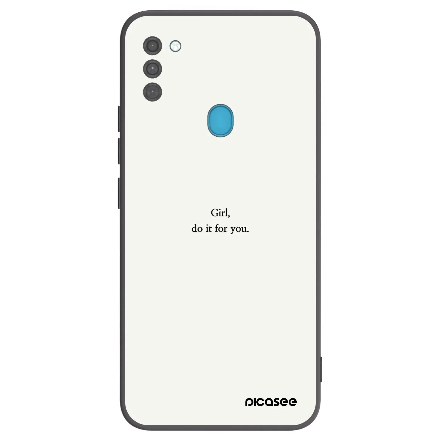 Picasee crna silikonska maskica za Samsung Galaxy M11 - Girl, do it for you