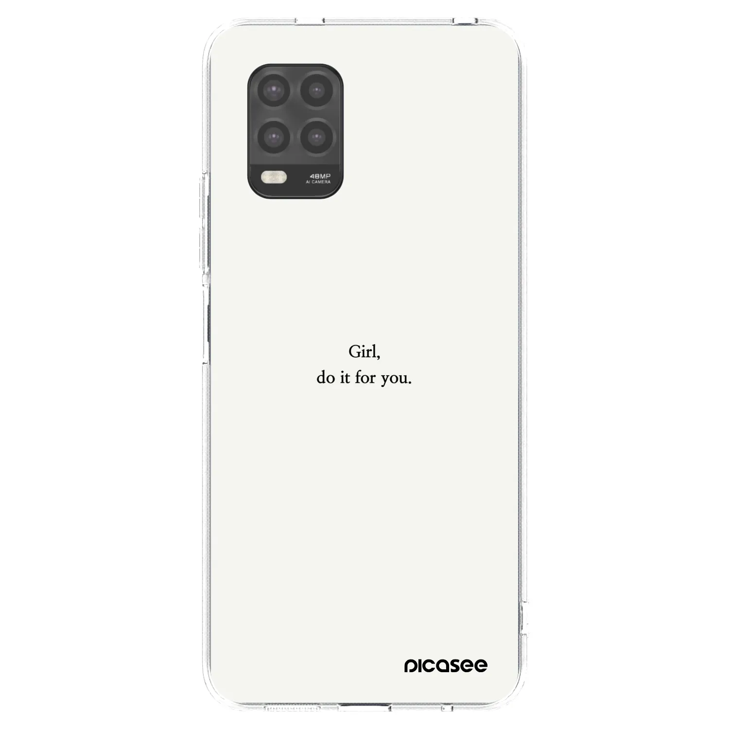 Picasee silikonska prozirna maskica za Xiaomi Mi 10 Lite - Girl, do it for you