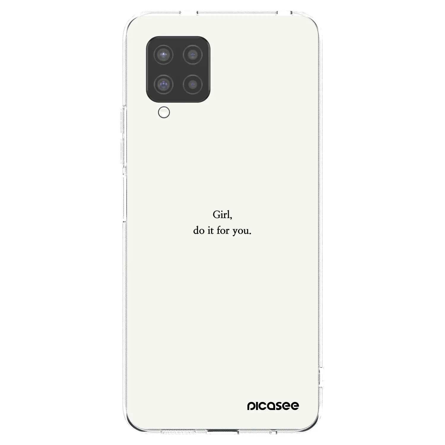 Picasee silikonska prozirna maskica za Samsung Galaxy A42 A426B - Girl, do it for you