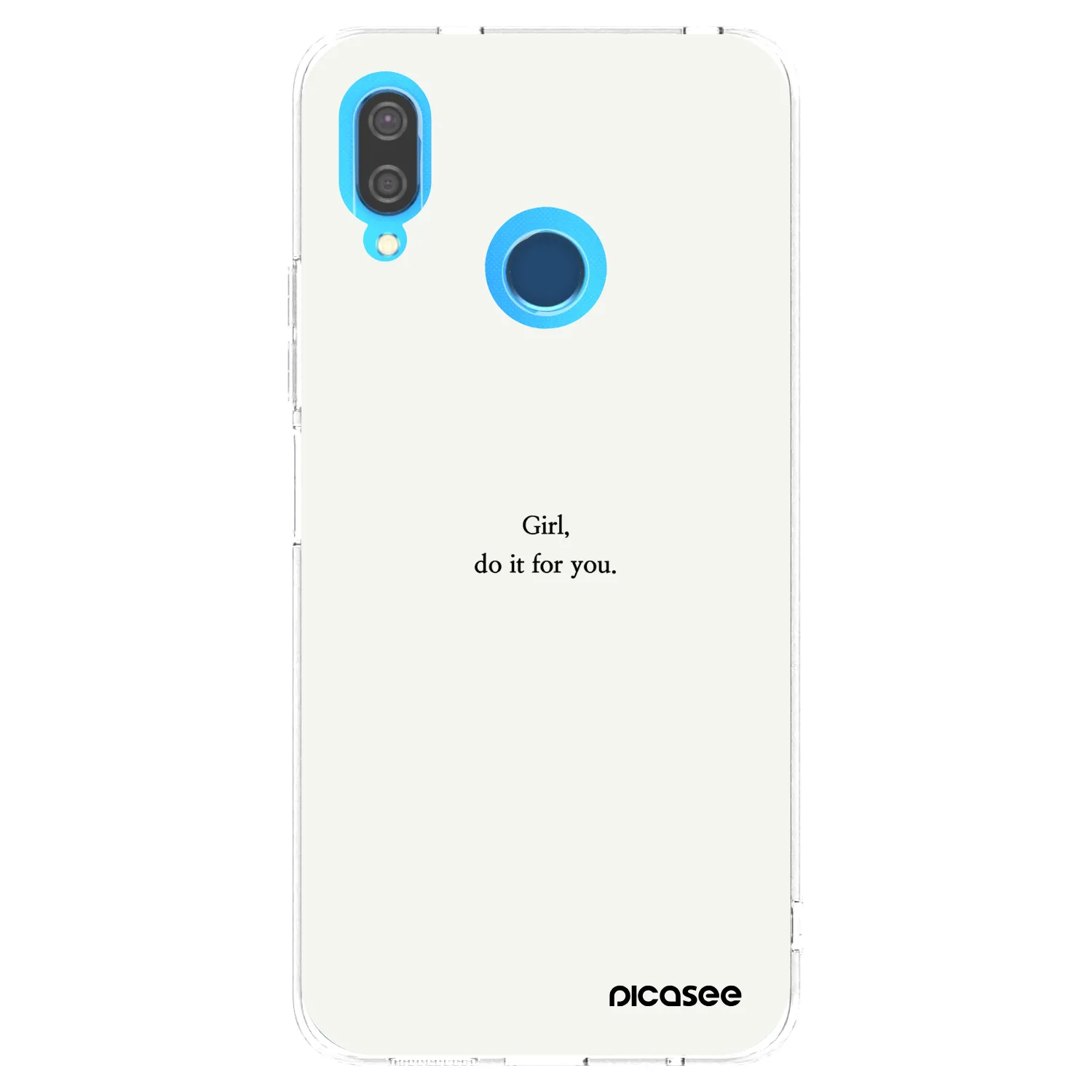 Picasee silikonska prozirna maskica za Huawei P20 Lite - Girl, do it for you