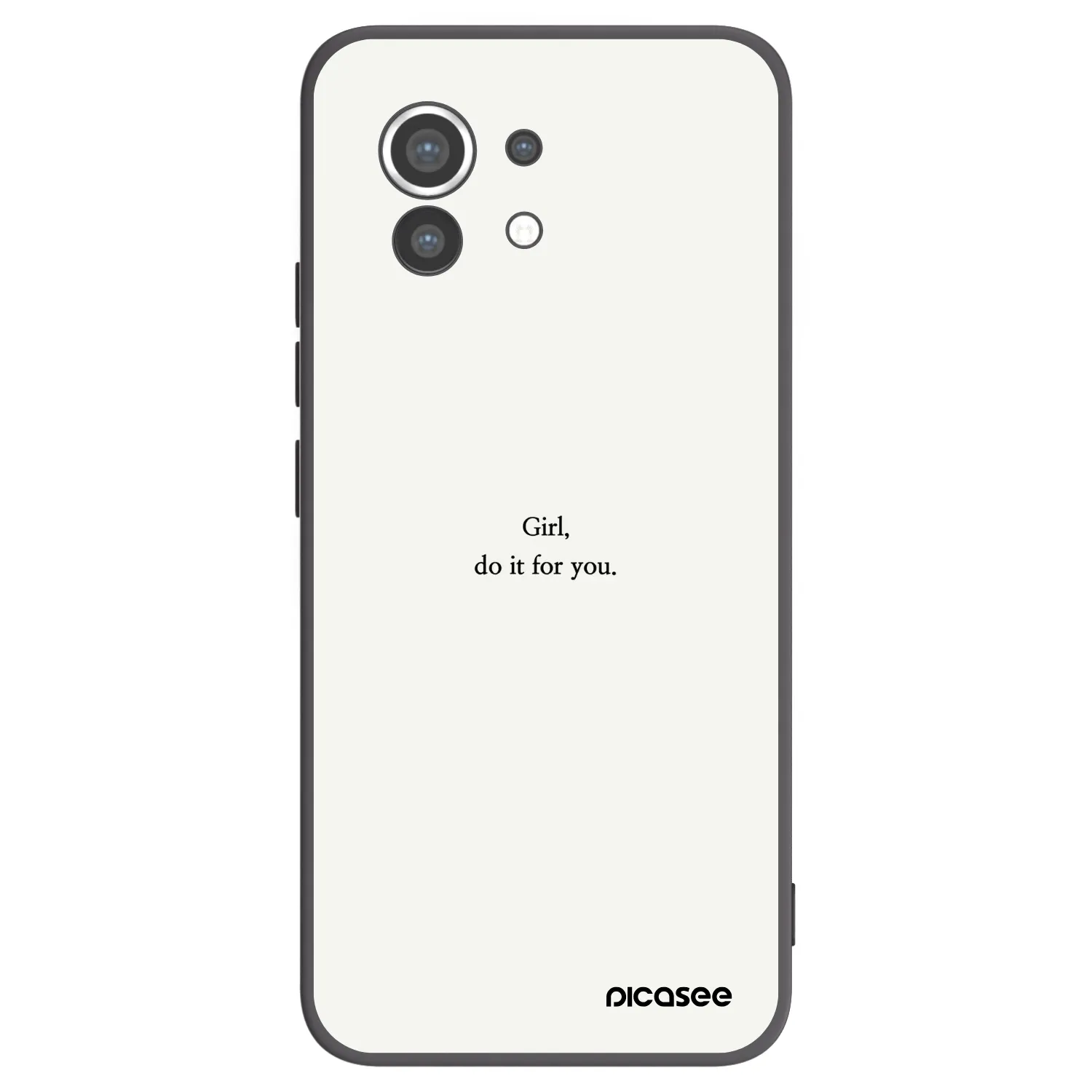 Picasee crna silikonska maskica za Xiaomi Mi 11 - Girl, do it for you
