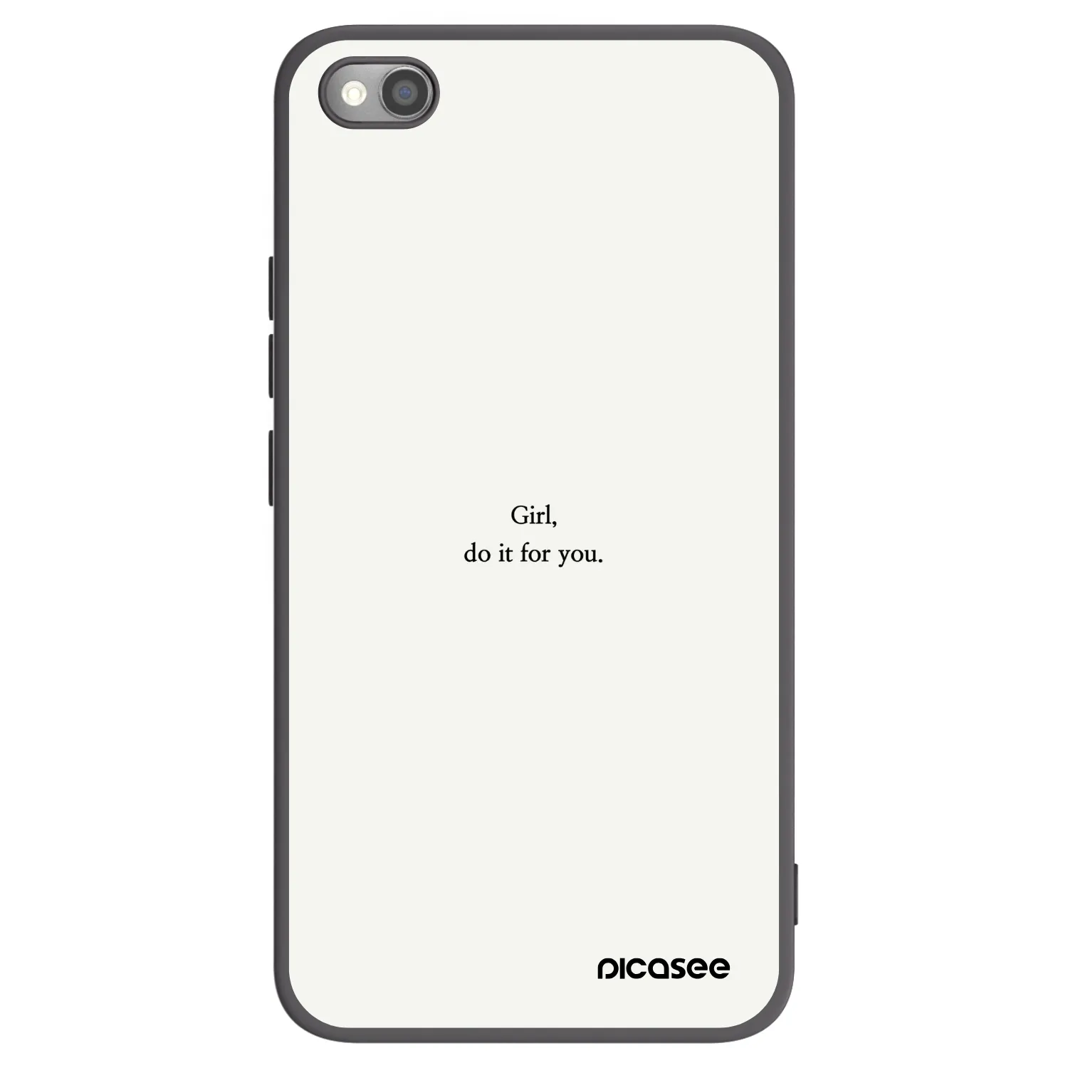 Picasee crna silikonska maskica za Xiaomi Redmi Note 11S 5G - Girl, do it for you