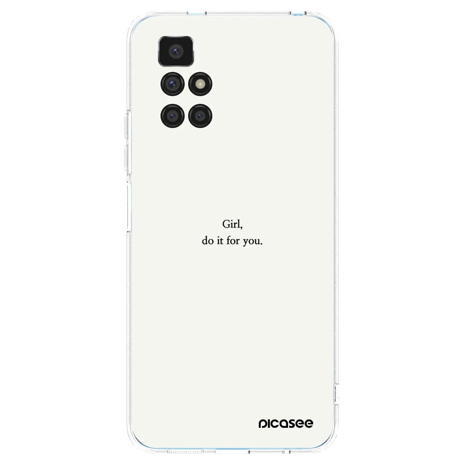 Picasee silikonska prozirna maskica za Xiaomi Redmi 10 - Girl, do it for you