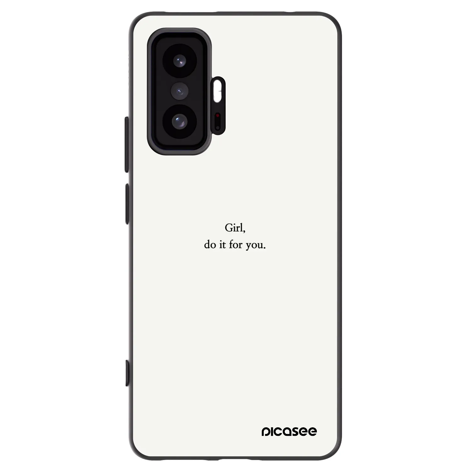 Picasee crna silikonska maskica za Xiaomi 11T - Girl, do it for you