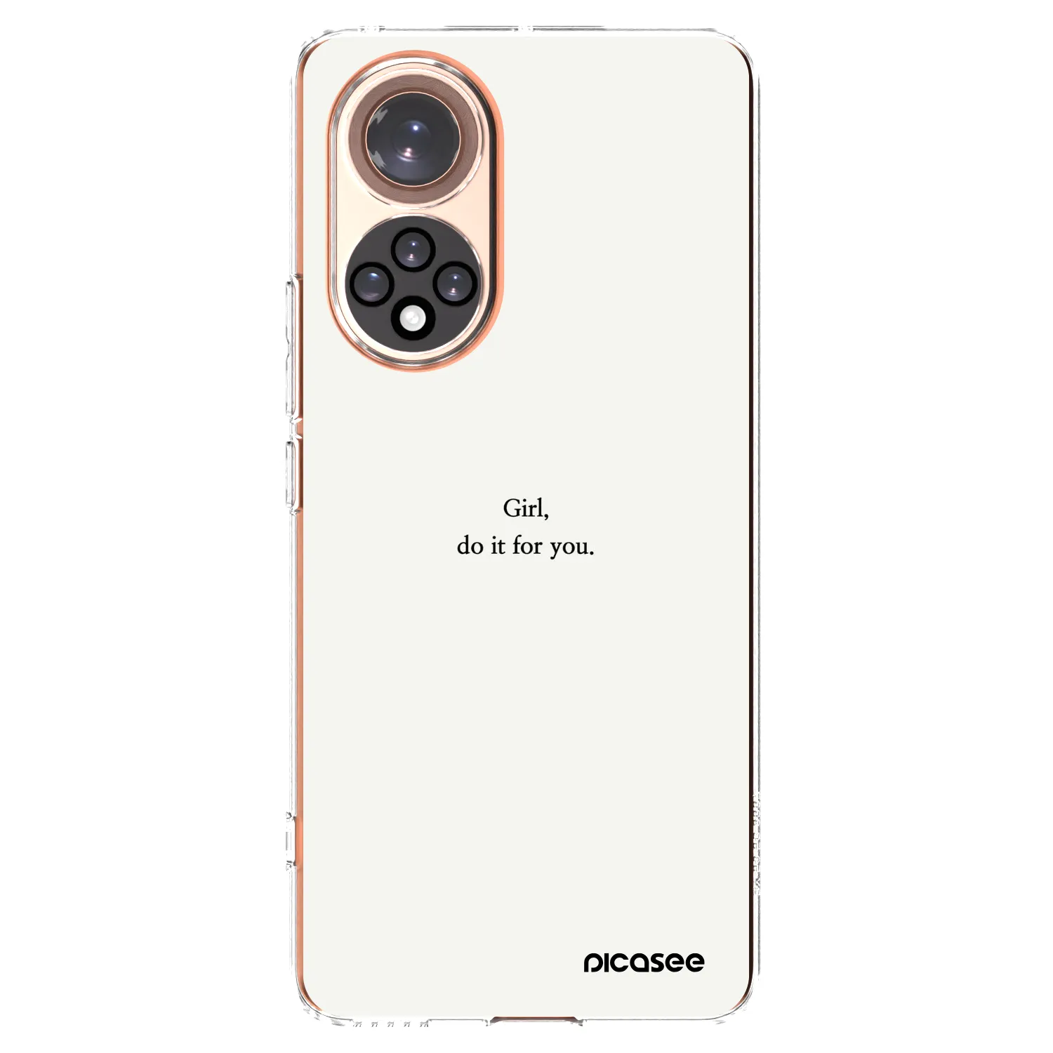 Picasee silikonska prozirna maskica za Honor 50 5G - Girl, do it for you