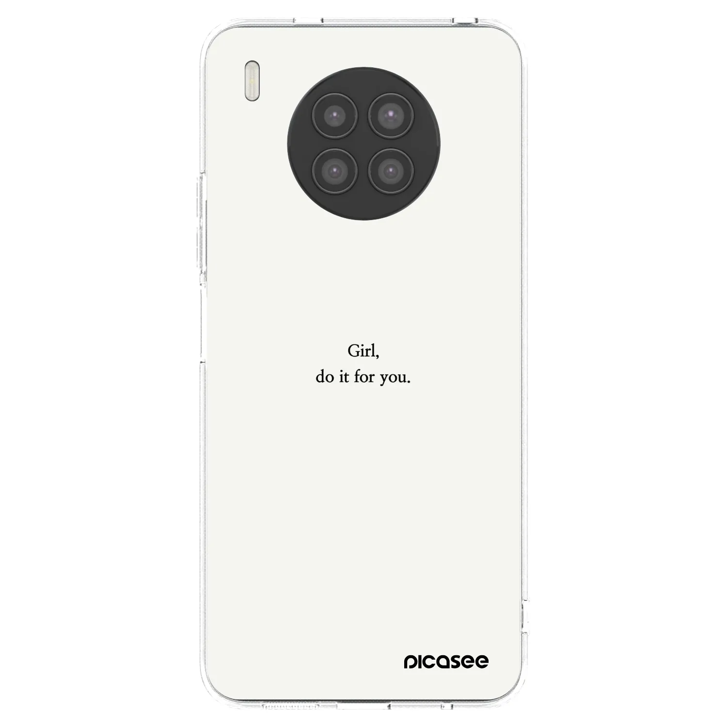 Picasee silikonska prozirna maskica za Huawei Nova 8i - Girl, do it for you