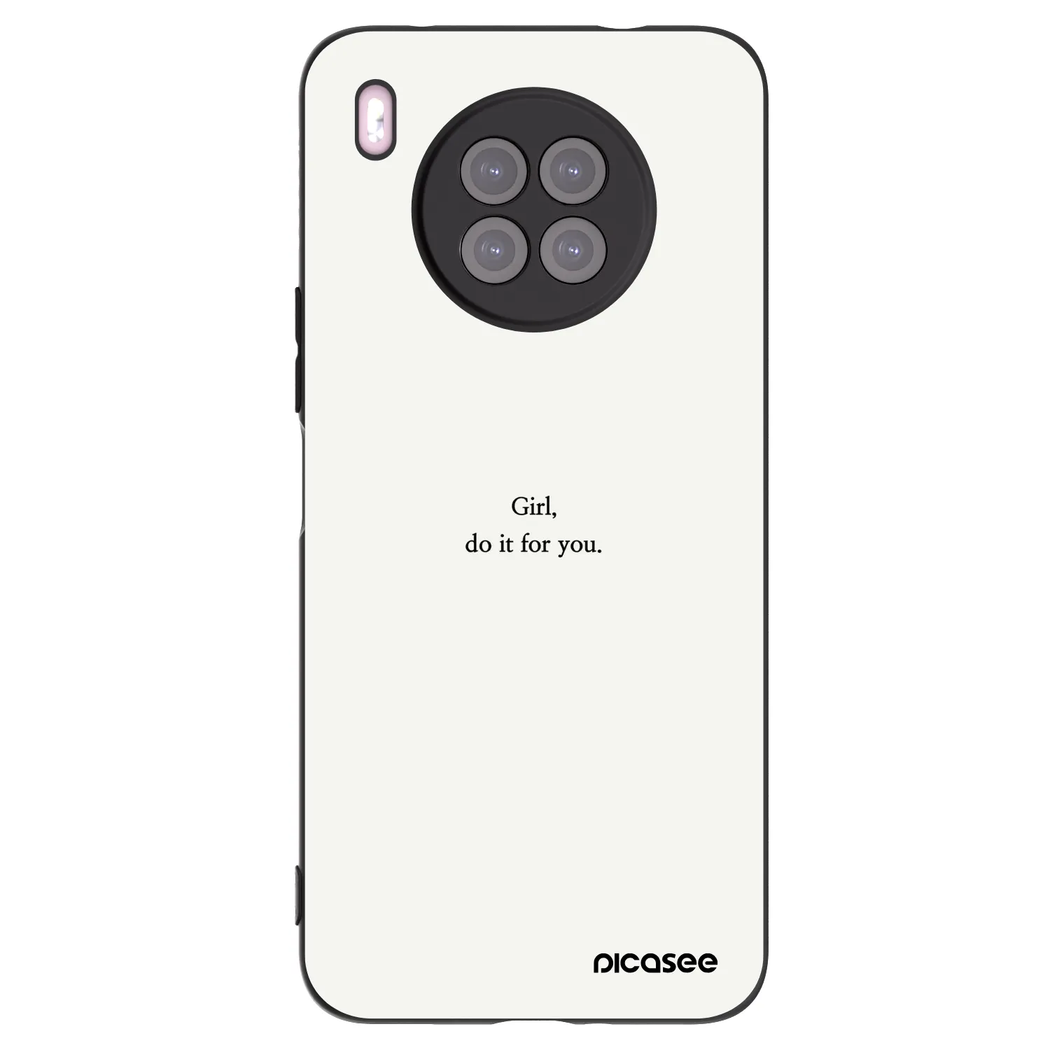 Picasee crna silikonska maskica za Huawei Nova 8i - Girl, do it for you