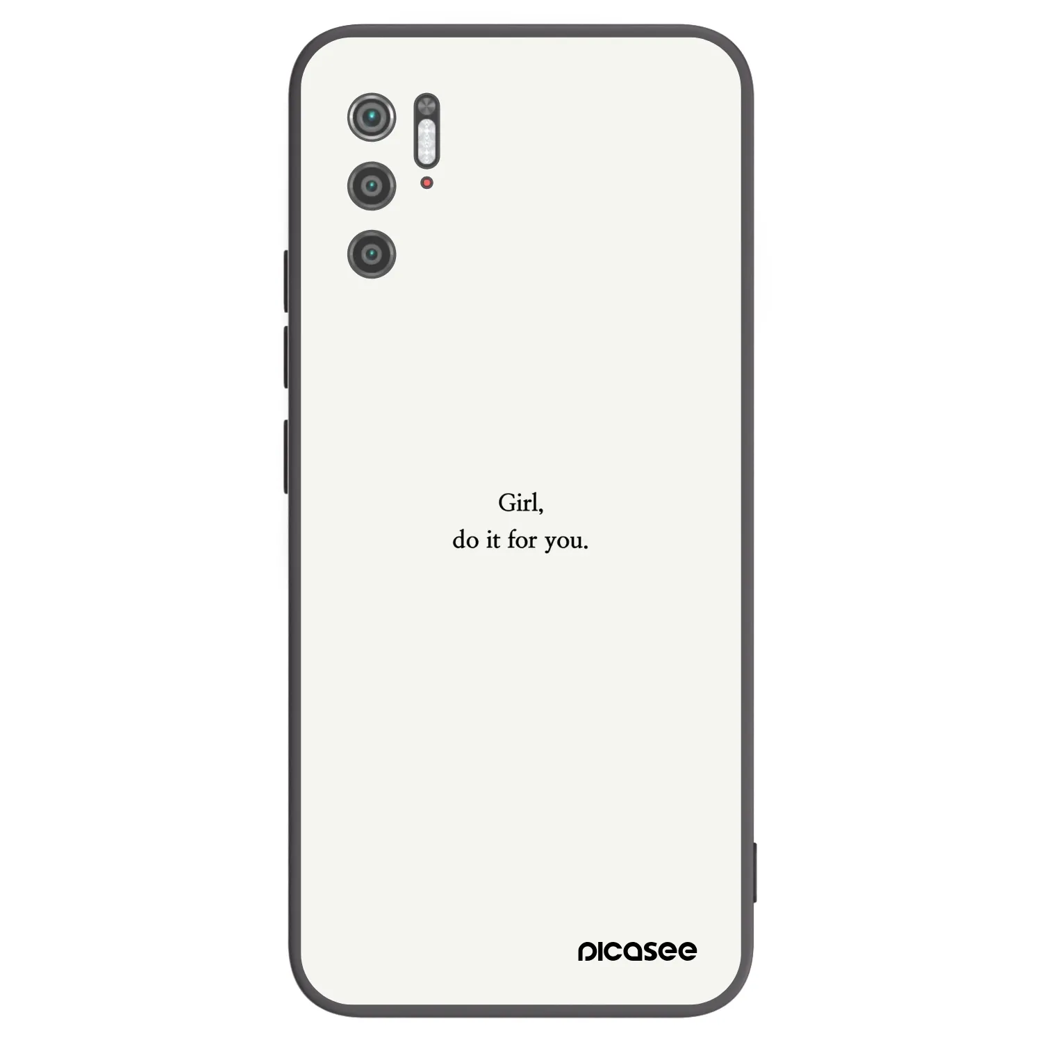Picasee crna silikonska maskica za Xiaomi Poco M3 Pro 5G - Girl, do it for you