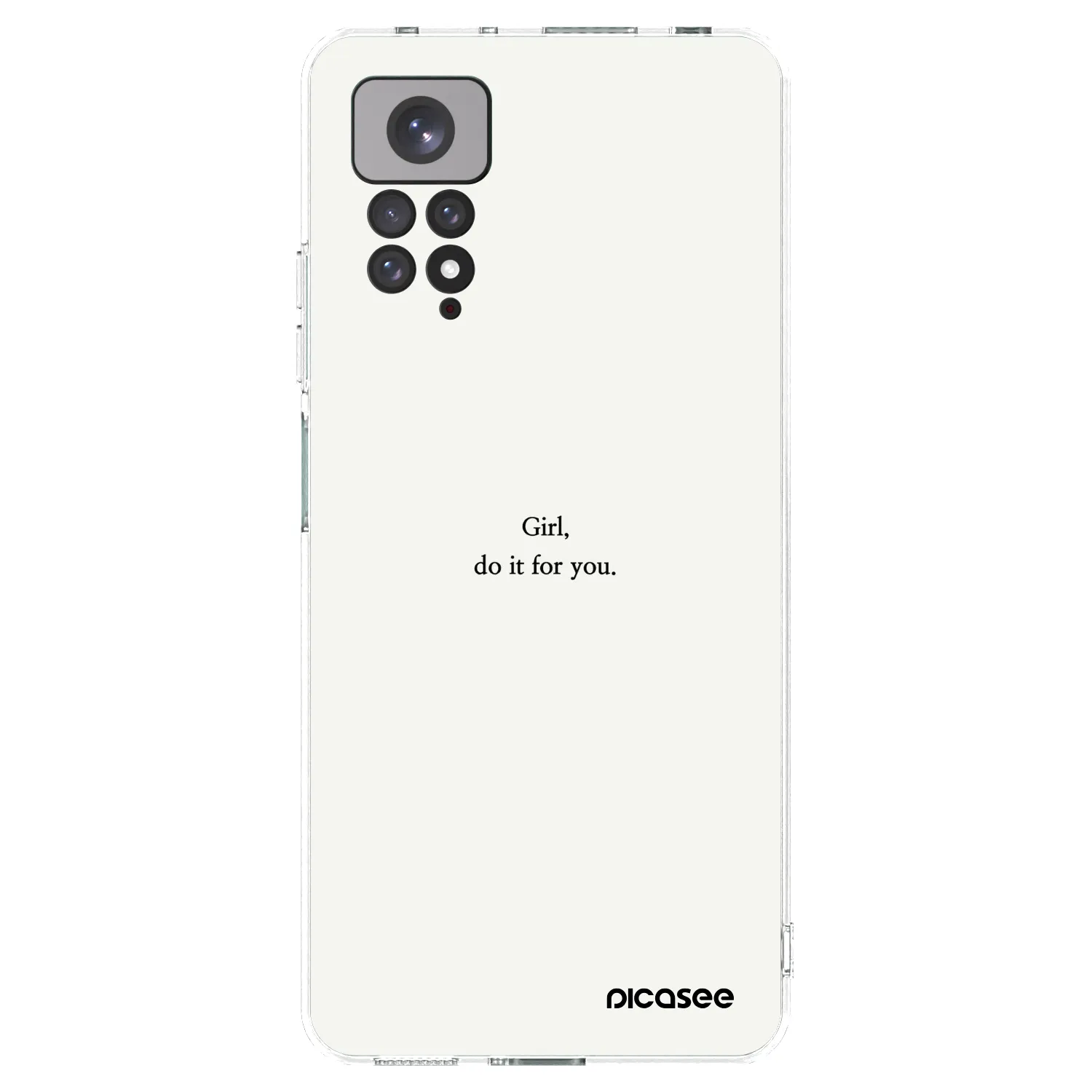 Picasee silikonska prozirna maskica za Xiaomi Redmi Note 11S 4G - Girl, do it for you