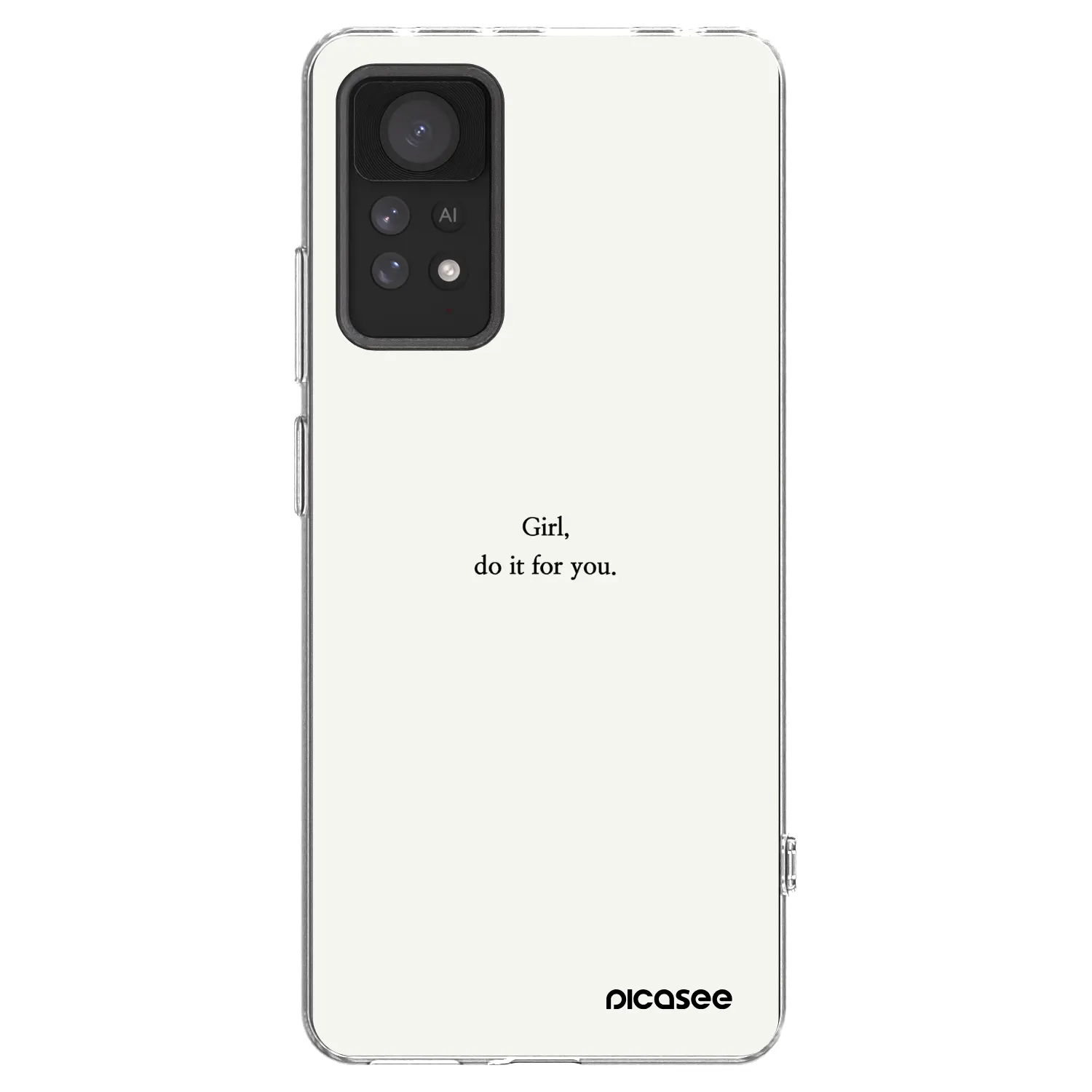 Picasee silikonska prozirna maskica za Xiaomi Redmi Note 11 Pro 5G - Girl, do it for you