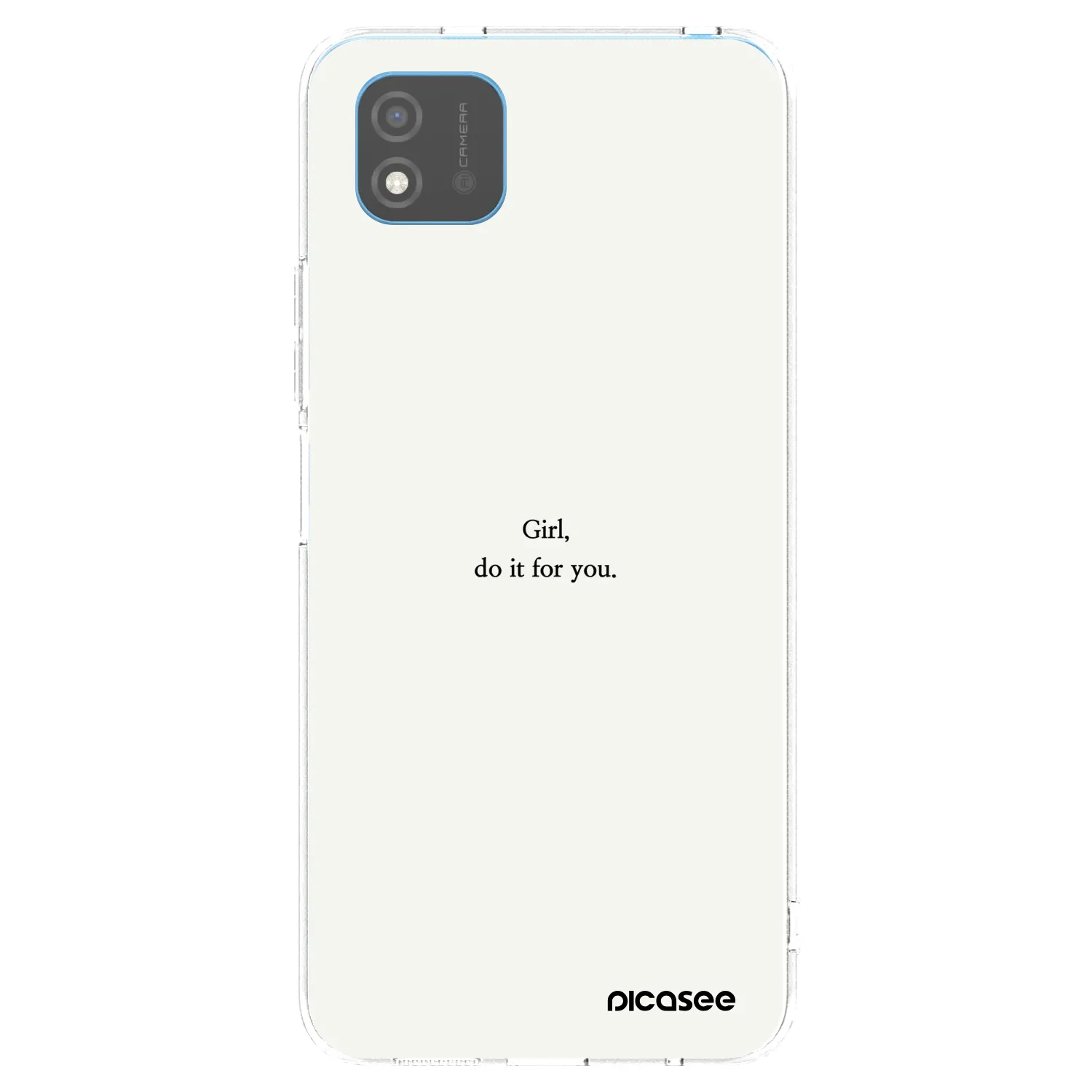Picasee silikonska prozirna maskica za Realme C11 (2021) - Girl, do it for you