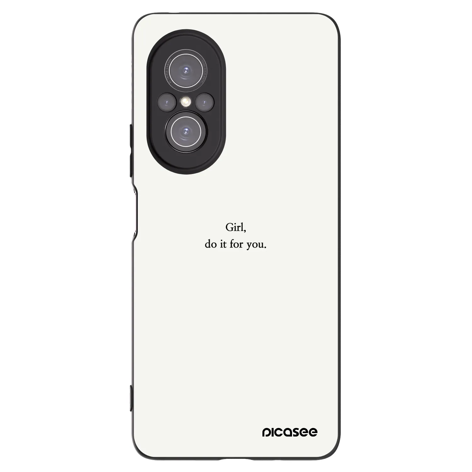 Picasee crna silikonska maskica za Huawei Nova 9 SE - Girl, do it for you