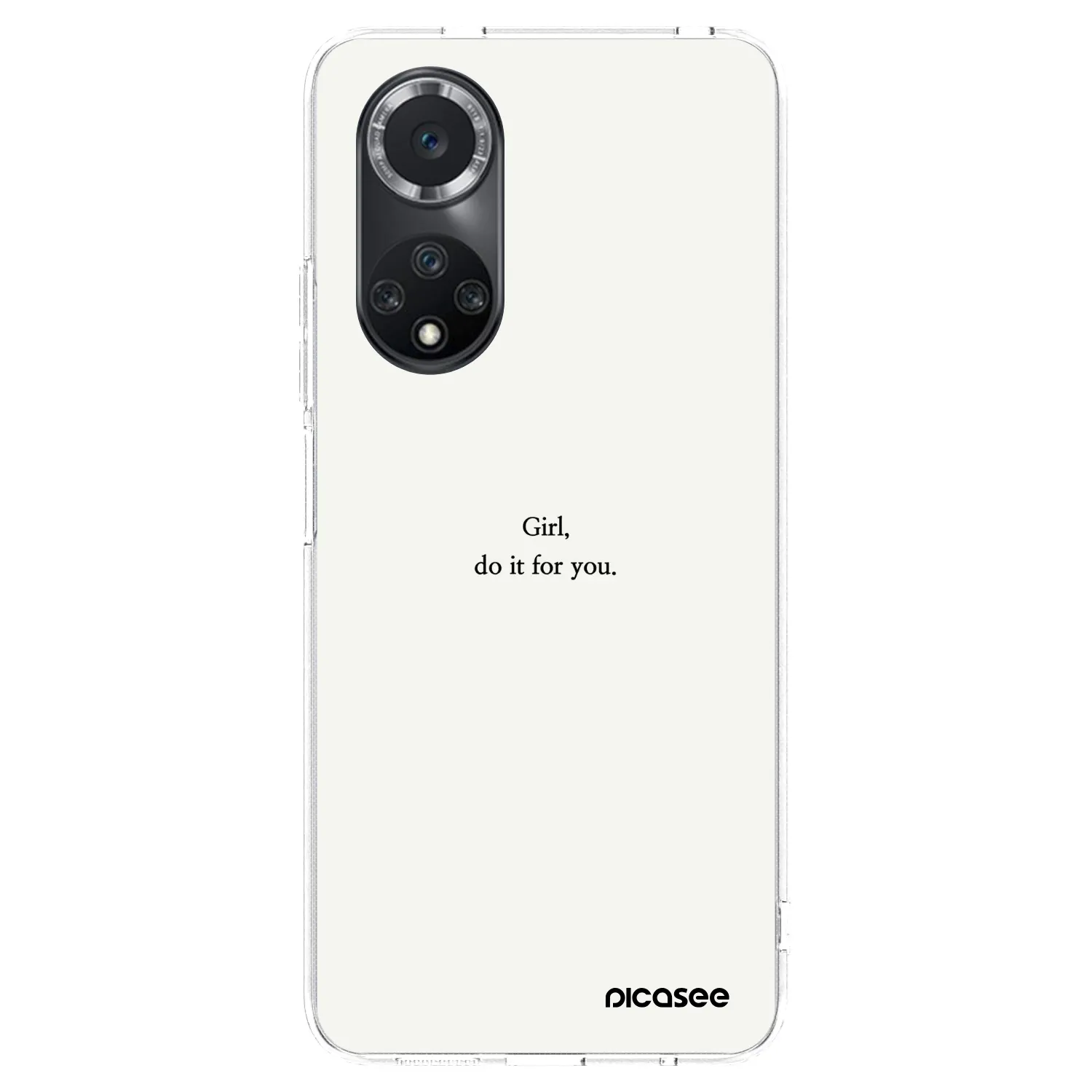 Picasee silikonska prozirna maskica za Huawei Nova 9 SE - Girl, do it for you