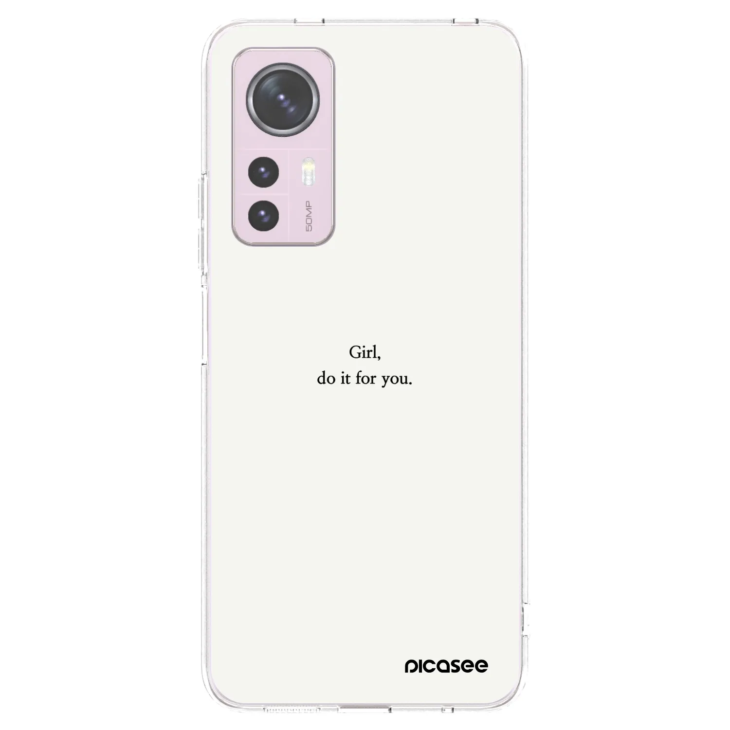 Picasee silikonska prozirna maskica za Xiaomi 12 - Girl, do it for you