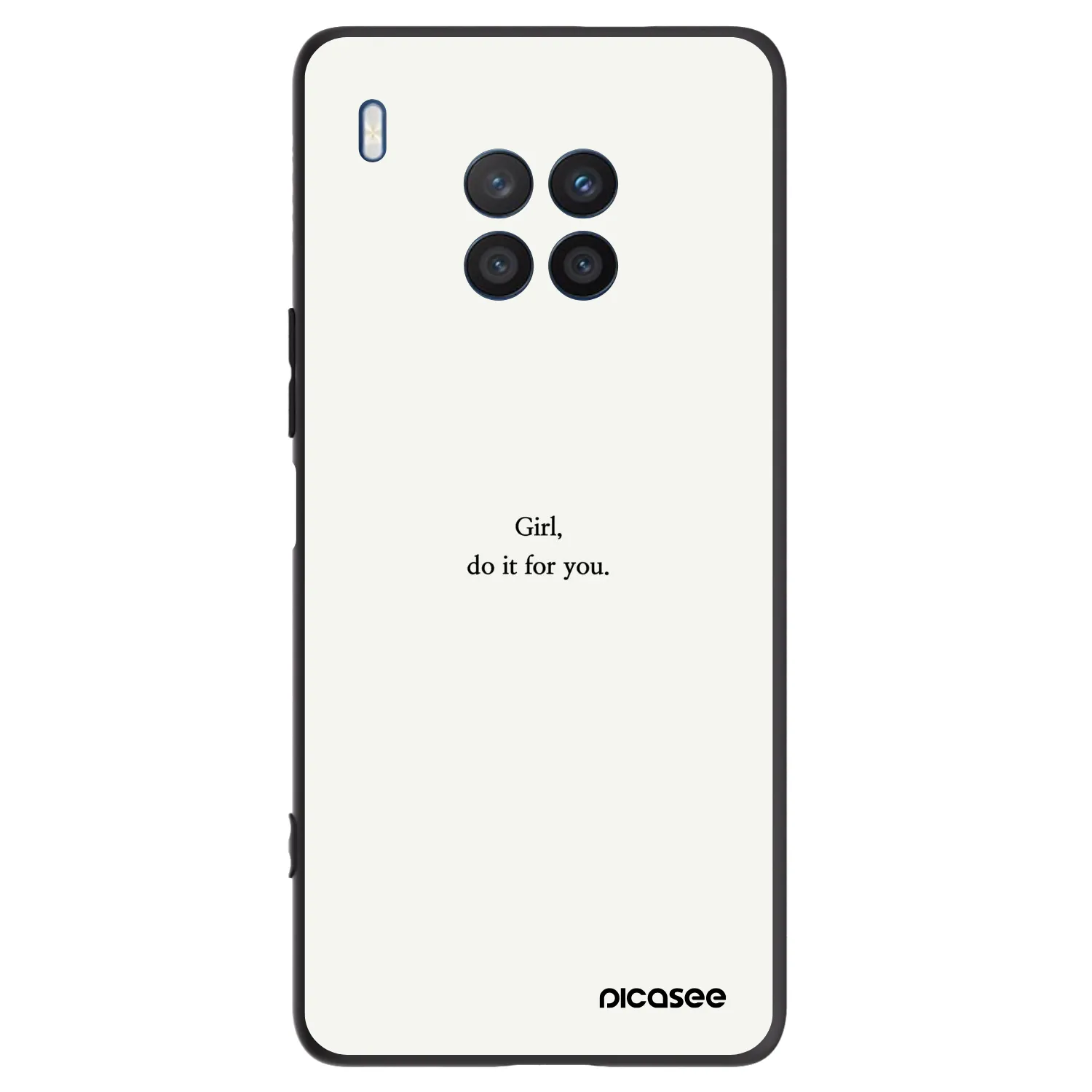 Picasee crna silikonska maskica za Honor 50 Lite - Girl, do it for you