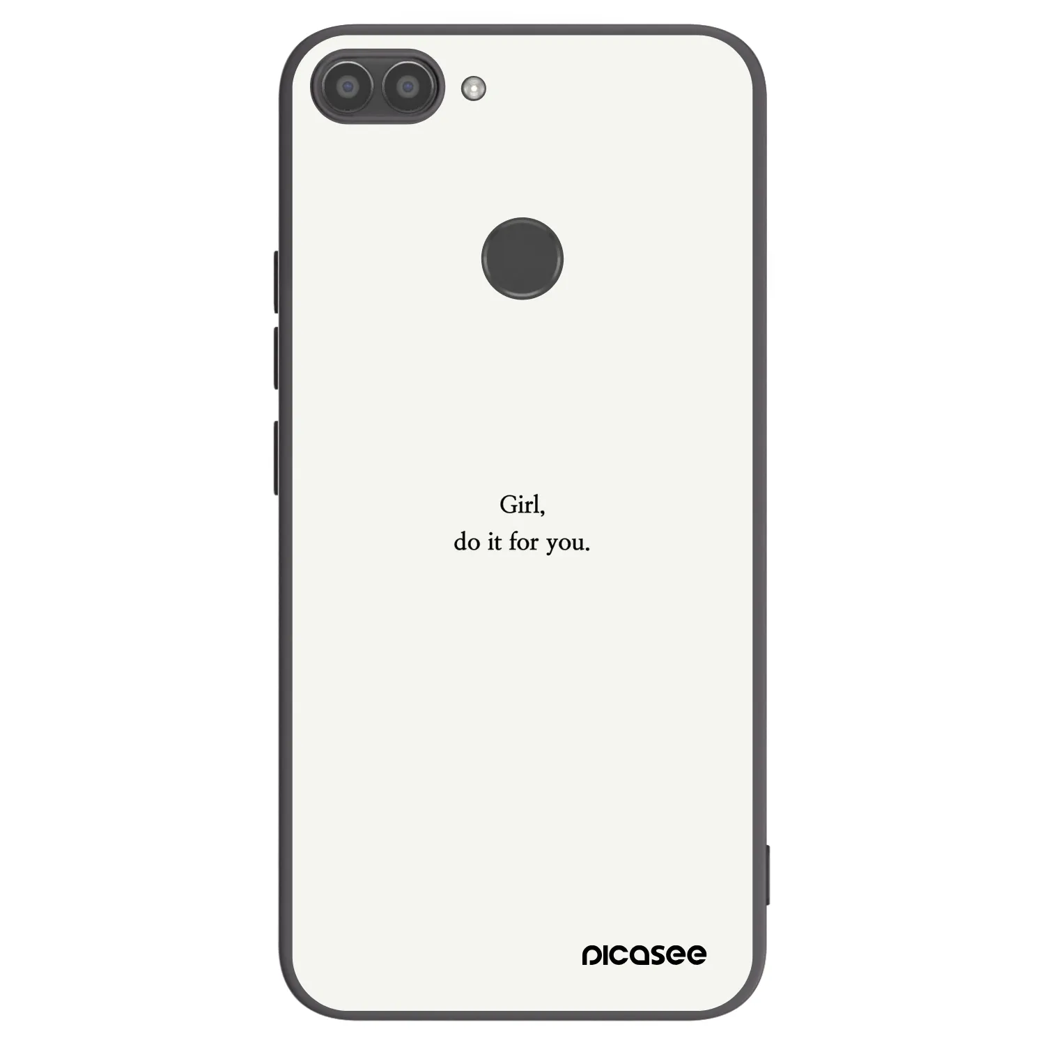 Picasee crna silikonska maskica za Huawei P Smart - Girl, do it for you