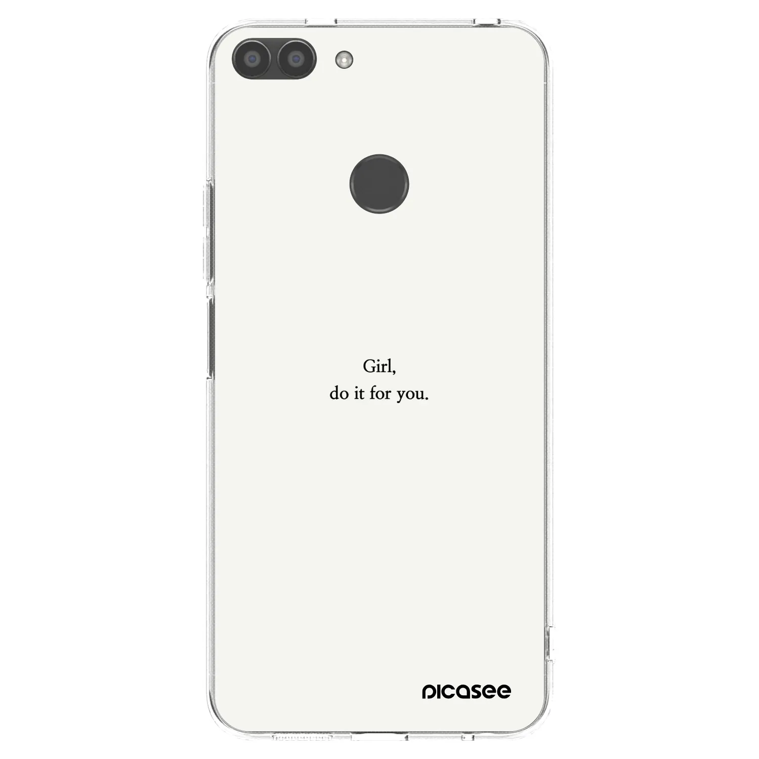 Picasee silikonska prozirna maskica za Huawei P Smart - Girl, do it for you