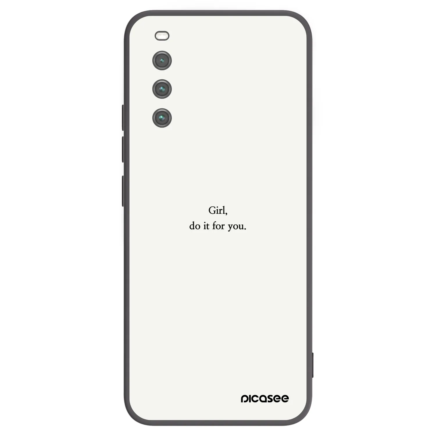 Picasee crna silikonska maskica za Sony Xperia 10 IV 5G - Girl, do it for you