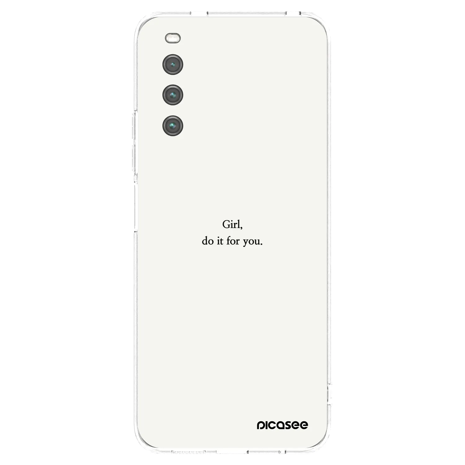 Picasee silikonska prozirna maskica za Sony Xperia 10 IV 5G - Girl, do it for you