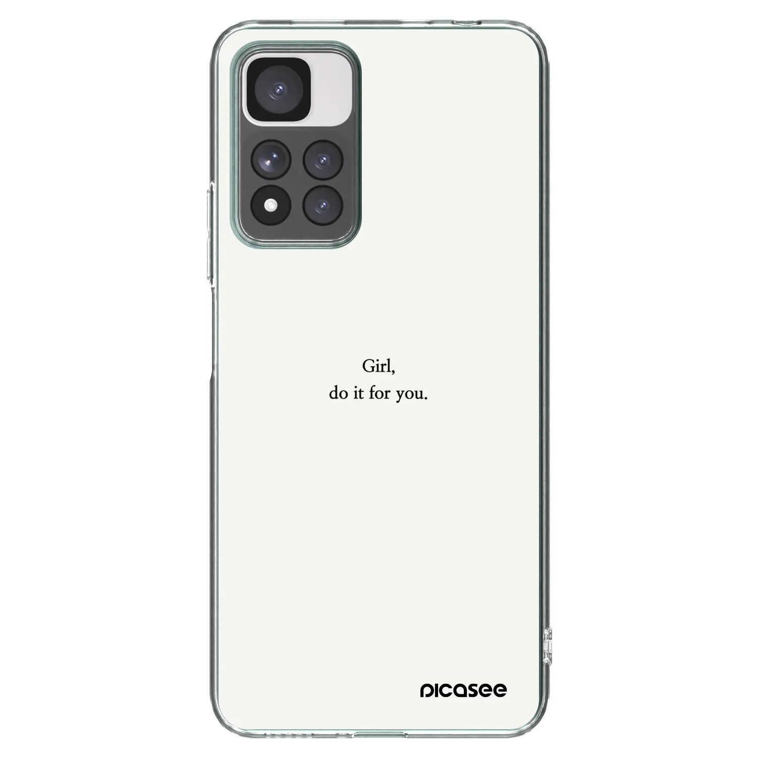 Picasee silikonska prozirna maskica za Xiaomi Redmi Note 11 Pro+ 5G - Girl, do it for you