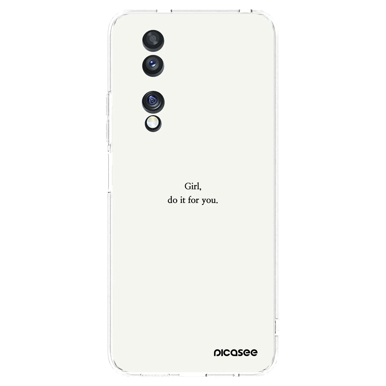 Picasee silikonska prozirna maskica za Honor 70 - Girl, do it for you