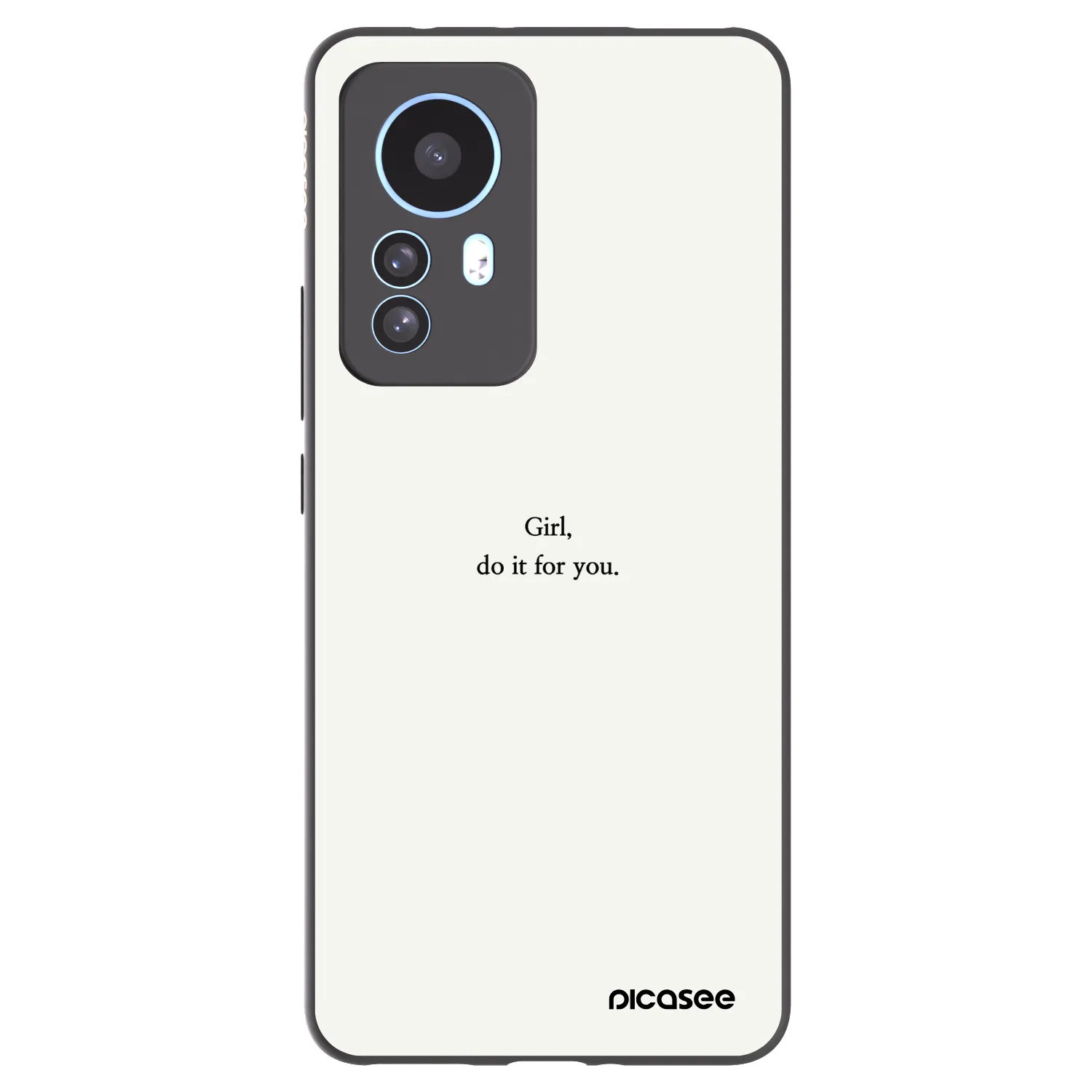 Picasee crna silikonska maskica za Xiaomi 12T Pro - Girl, do it for you
