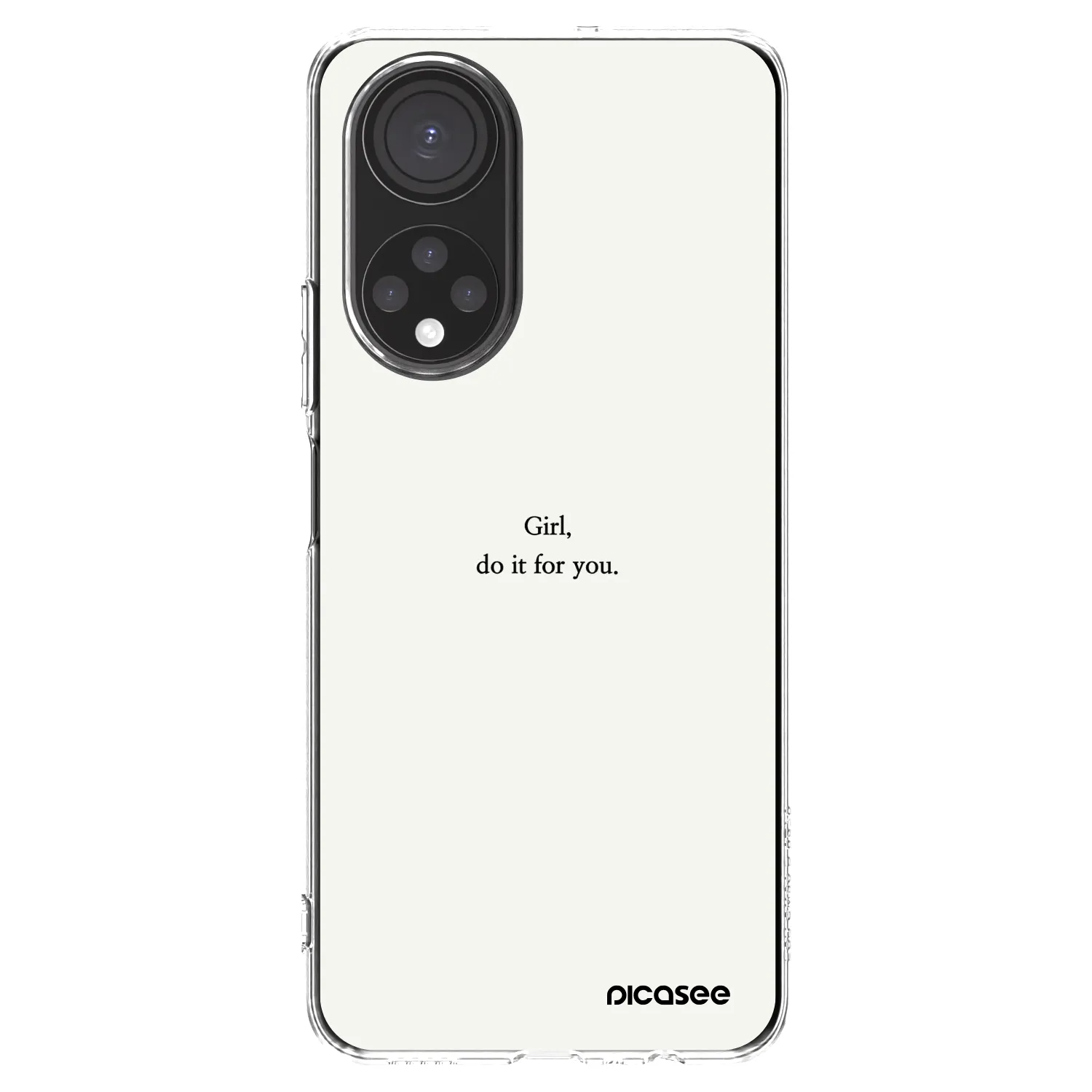 Picasee silikonska prozirna maskica za Honor X7 - Girl, do it for you