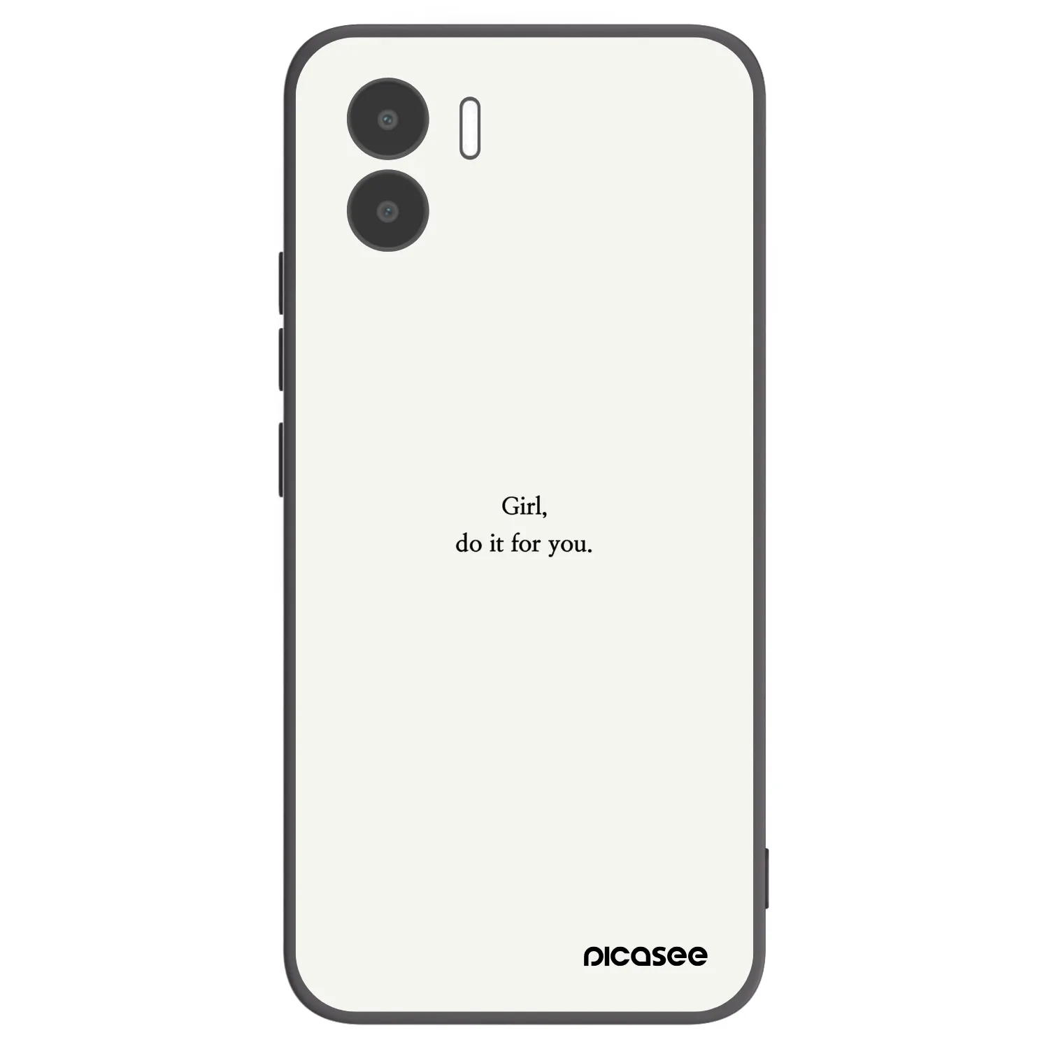 Picasee crna silikonska maskica za Xiaomi Redmi A1 - Girl, do it for you