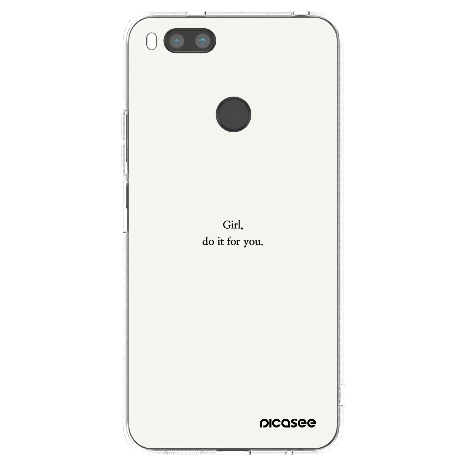 Picasee silikonska prozirna maskica za Xiaomi Redmi A1 - Girl, do it for you