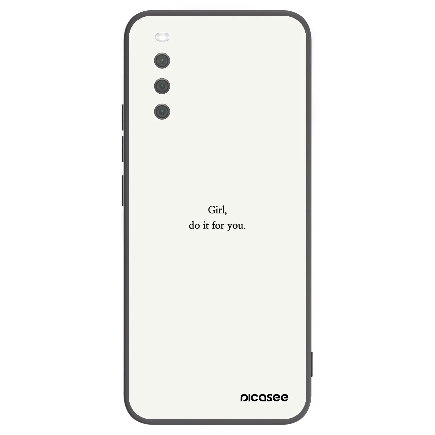 Picasee crna silikonska maskica za Sony Xperia 10 III - Girl, do it for you
