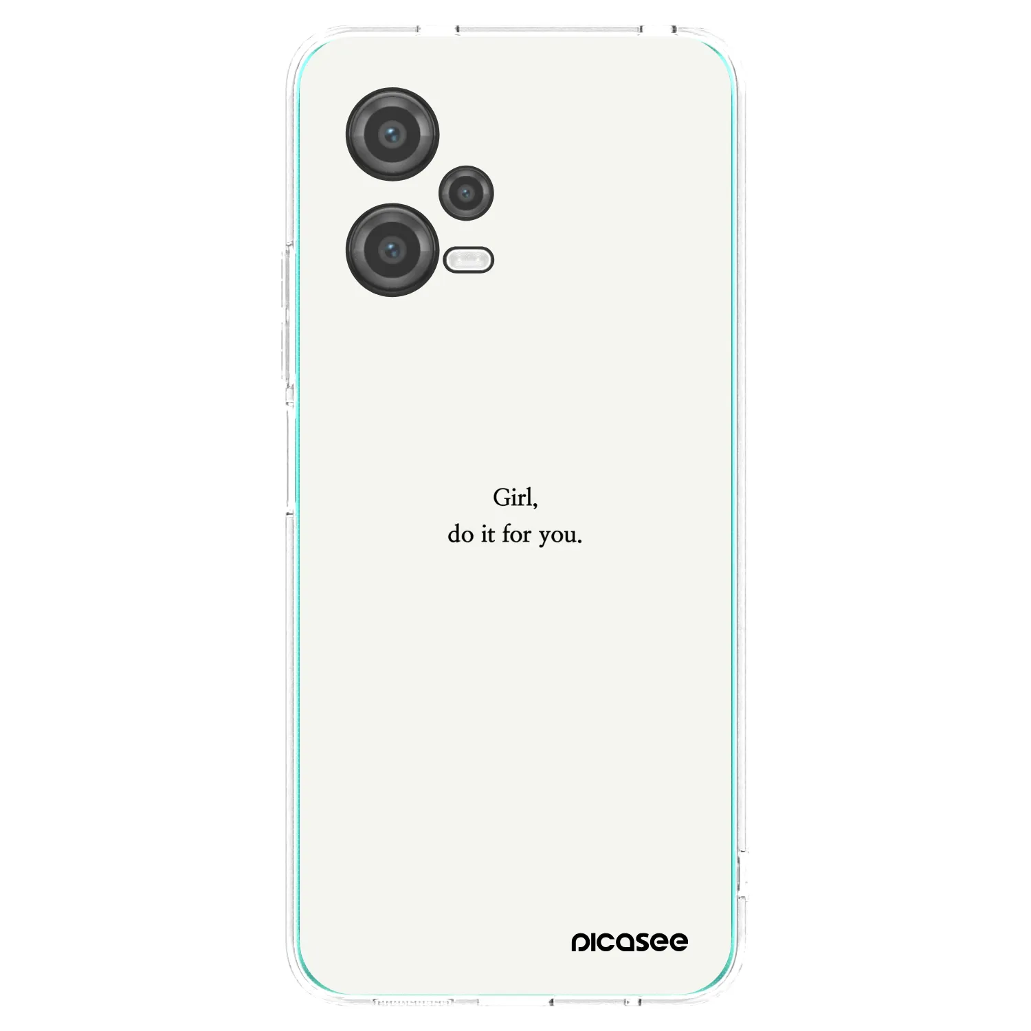 Picasee silikonska prozirna maskica za Xiaomi Poco X5 - Girl, do it for you