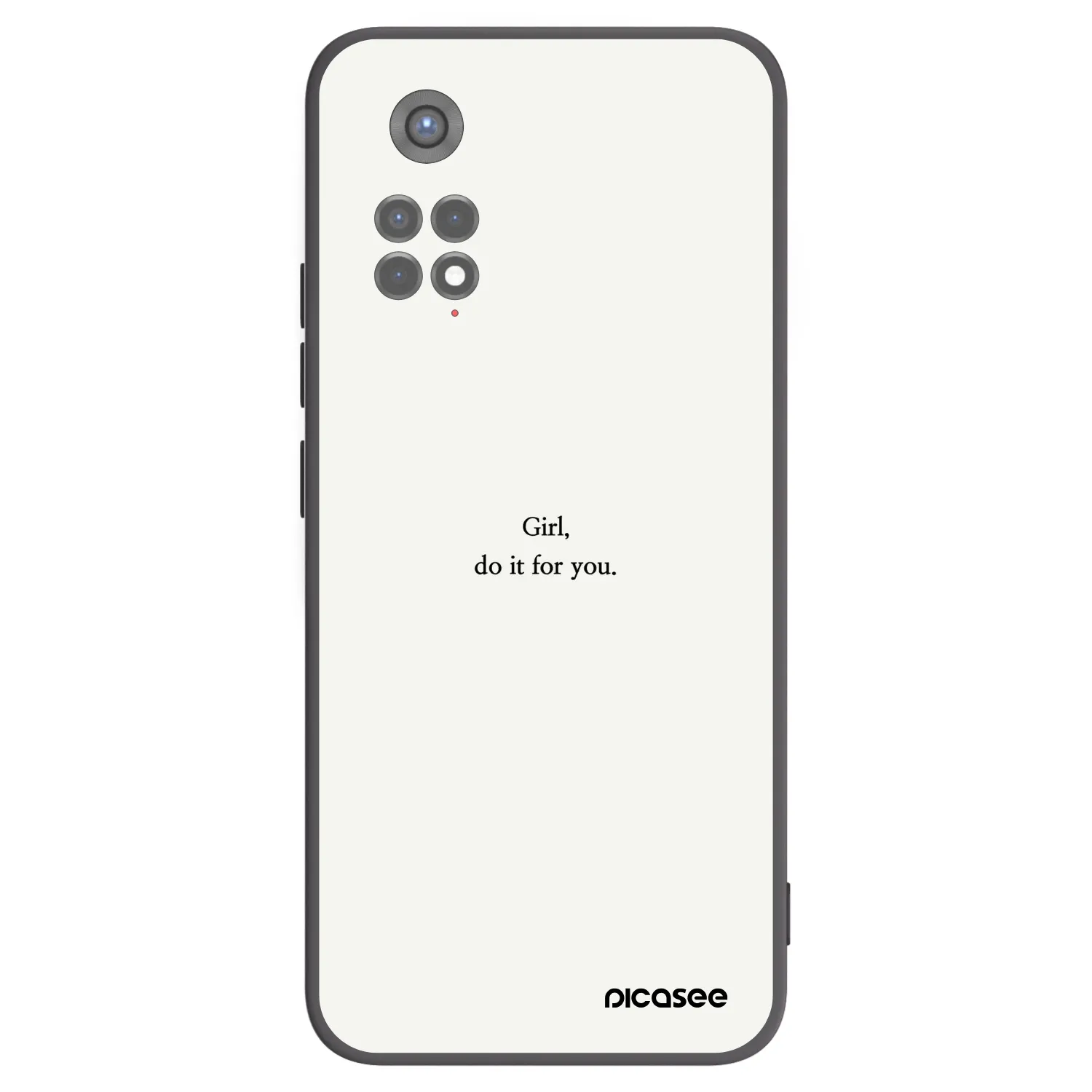 Picasee crna silikonska maskica za Xiaomi Redmi Note 11S 5G - Girl, do it for you