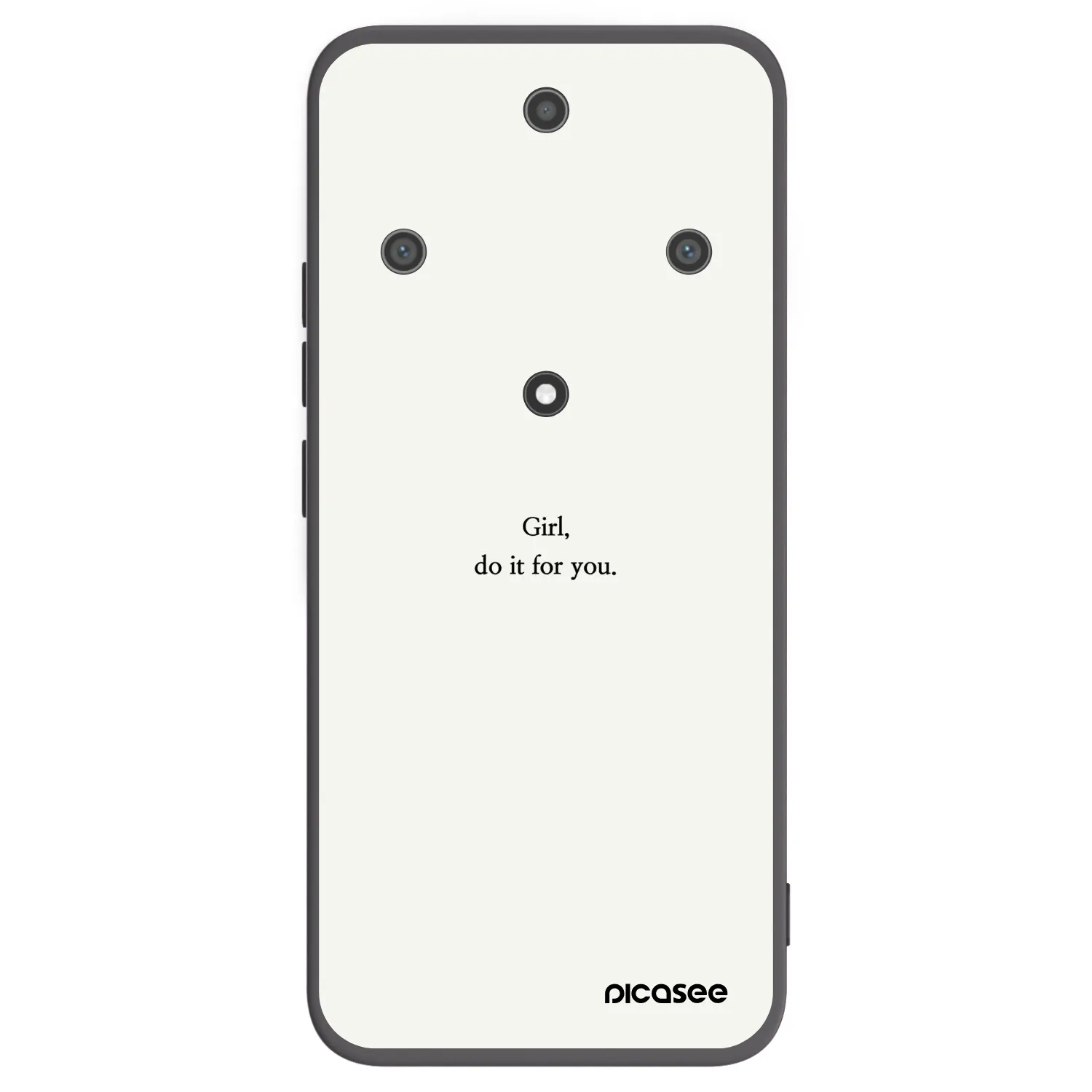 Picasee crna silikonska maskica za Honor Magic5 Lite 5G - Girl, do it for you