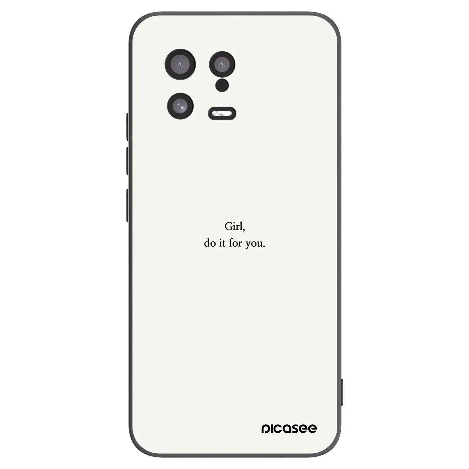 Picasee crna silikonska maskica za Xiaomi 13 - Girl, do it for you