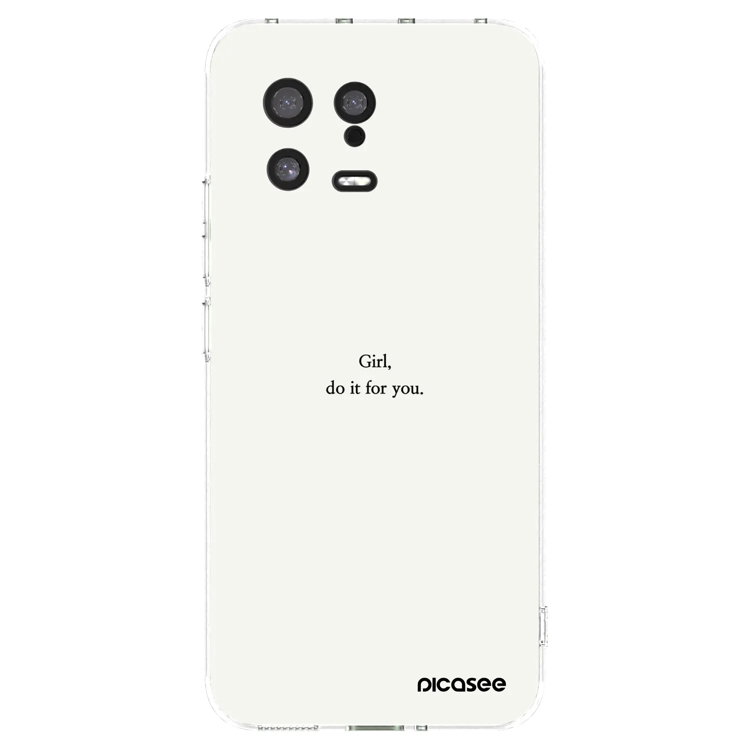 Picasee silikonska prozirna maskica za Xiaomi 13 - Girl, do it for you
